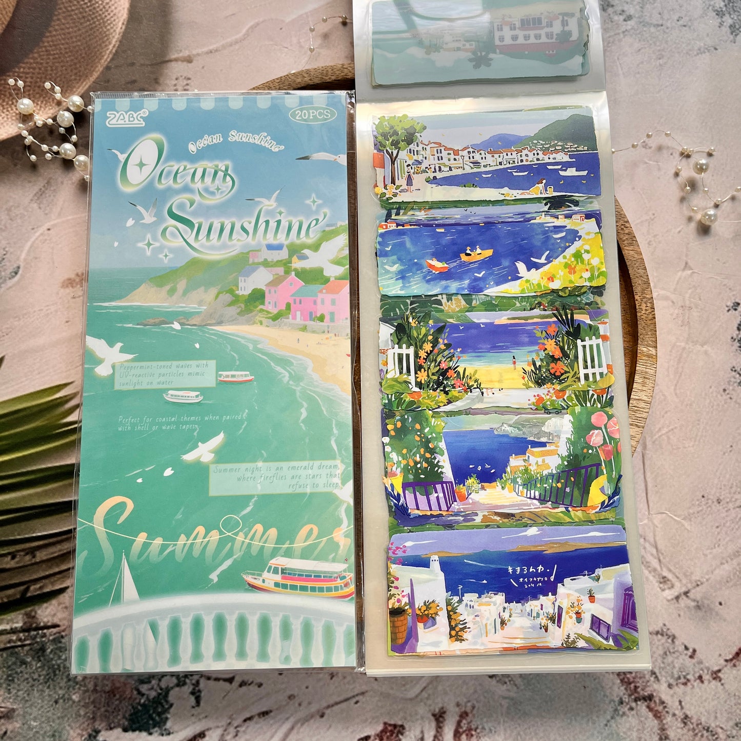 20 Sheets Four Seasons Landscape Appreciation Sticker Journal Book