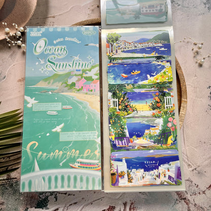 20 Sheets Four Seasons Landscape Appreciation Sticker Journal Book