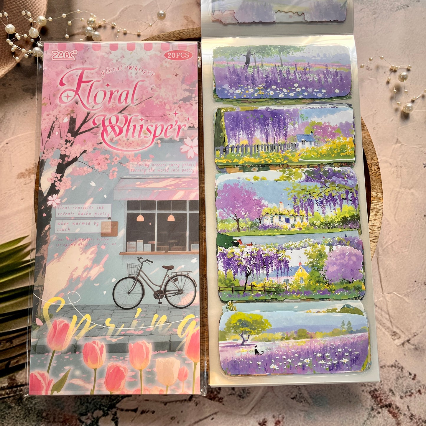 20 Sheets Four Seasons Landscape Appreciation Sticker Journal Book