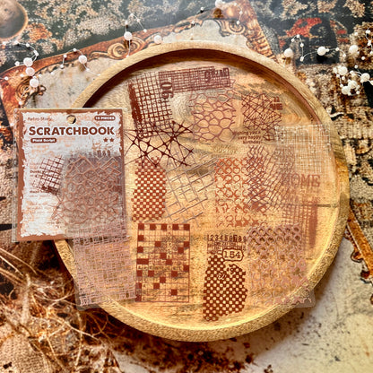 15 Pcs Scratchbook Series Base Layering Collage Decorative Stickers