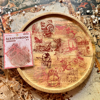 15 Pcs Scratchbook Series Base Layering Collage Decorative Stickers