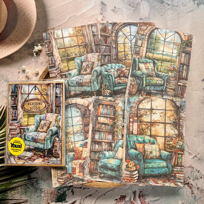 30 Sheets Doors and windows of the Past Series Junk journal Material Paper