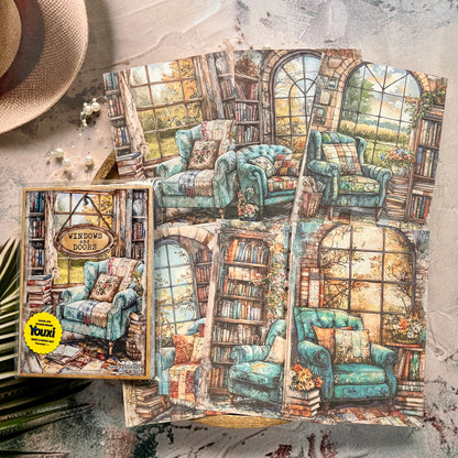 30 Sheets Doors and windows of the Past Series Junk journal Material Paper