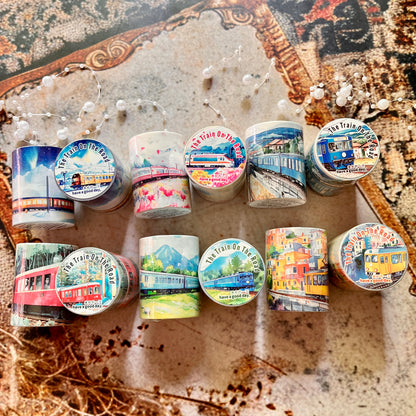 2M Roll Train on the Road Series Train Theme Washi Tape
