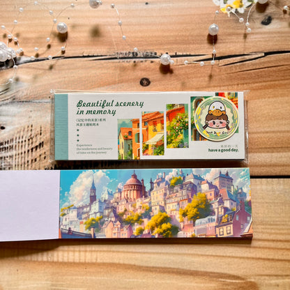 30 Sheets Japanese Paper Memory of the Beautiful Scenery Series Landscape Sticker Book