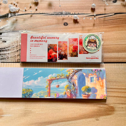 30 Sheets Japanese Paper Memory of the Beautiful Scenery Series Landscape Sticker Book