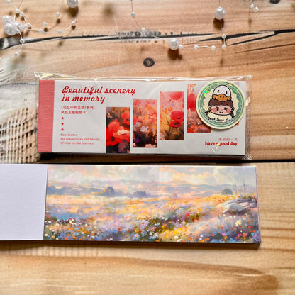 30 Sheets Japanese Paper Memory of the Beautiful Scenery Series Landscape Sticker Book