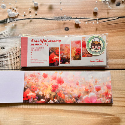 30 Sheets Japanese Paper Memory of the Beautiful Scenery Series Landscape Sticker Book
