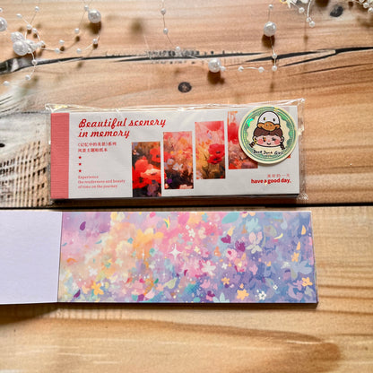 30 Sheets Japanese Paper Memory of the Beautiful Scenery Series Landscape Sticker Book