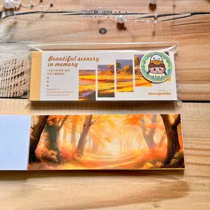 30 Sheets Japanese Paper Memory of the Beautiful Scenery Series Landscape Sticker Book