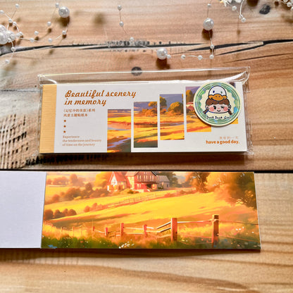 30 Sheets Japanese Paper Memory of the Beautiful Scenery Series Landscape Sticker Book