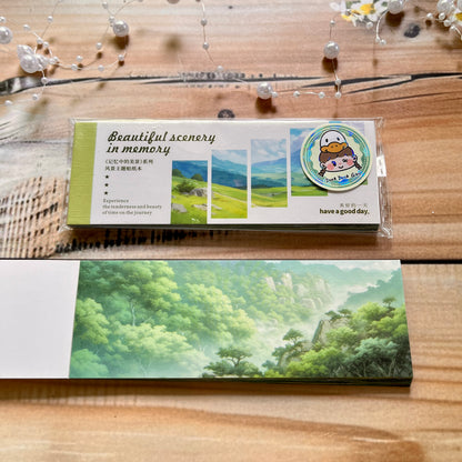 30 Sheets Japanese Paper Memory of the Beautiful Scenery Series Landscape Sticker Book