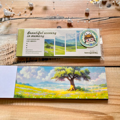 30 Sheets Japanese Paper Memory of the Beautiful Scenery Series Landscape Sticker Book