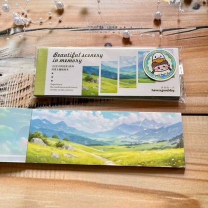 30 Sheets Japanese Paper Memory of the Beautiful Scenery Series Landscape Sticker Book
