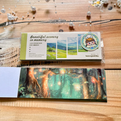 30 Sheets Japanese Paper Memory of the Beautiful Scenery Series Landscape Sticker Book