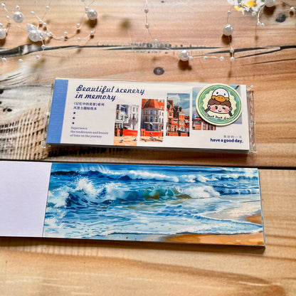 30 Sheets Japanese Paper Memory of the Beautiful Scenery Series Landscape Sticker Book