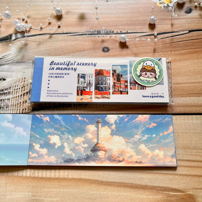 30 Sheets Japanese Paper Memory of the Beautiful Scenery Series Landscape Sticker Book