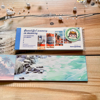 30 Sheets Japanese Paper Memory of the Beautiful Scenery Series Landscape Sticker Book
