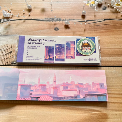 30 Sheets Japanese Paper Memory of the Beautiful Scenery Series Landscape Sticker Book
