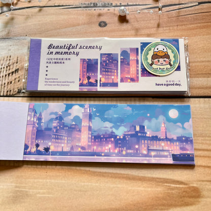 30 Sheets Japanese Paper Memory of the Beautiful Scenery Series Landscape Sticker Book