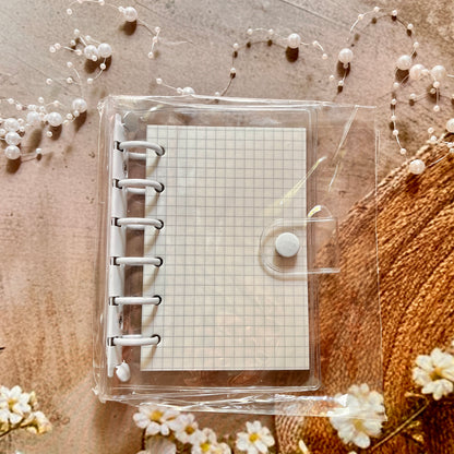 A7 Loose-Leaf Macaron Transparent 6-Hole Candy Color Notebook