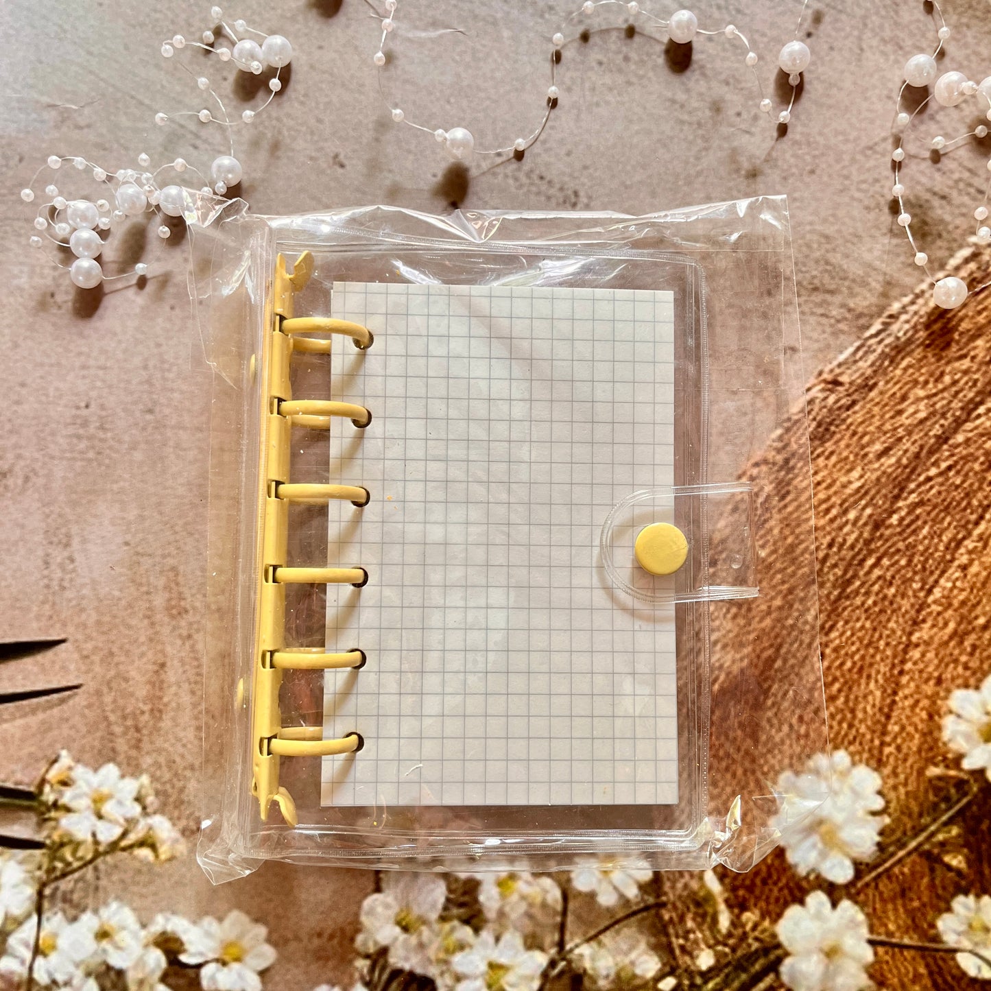 A7 Loose-Leaf Macaron Transparent 6-Hole Candy Color Notebook