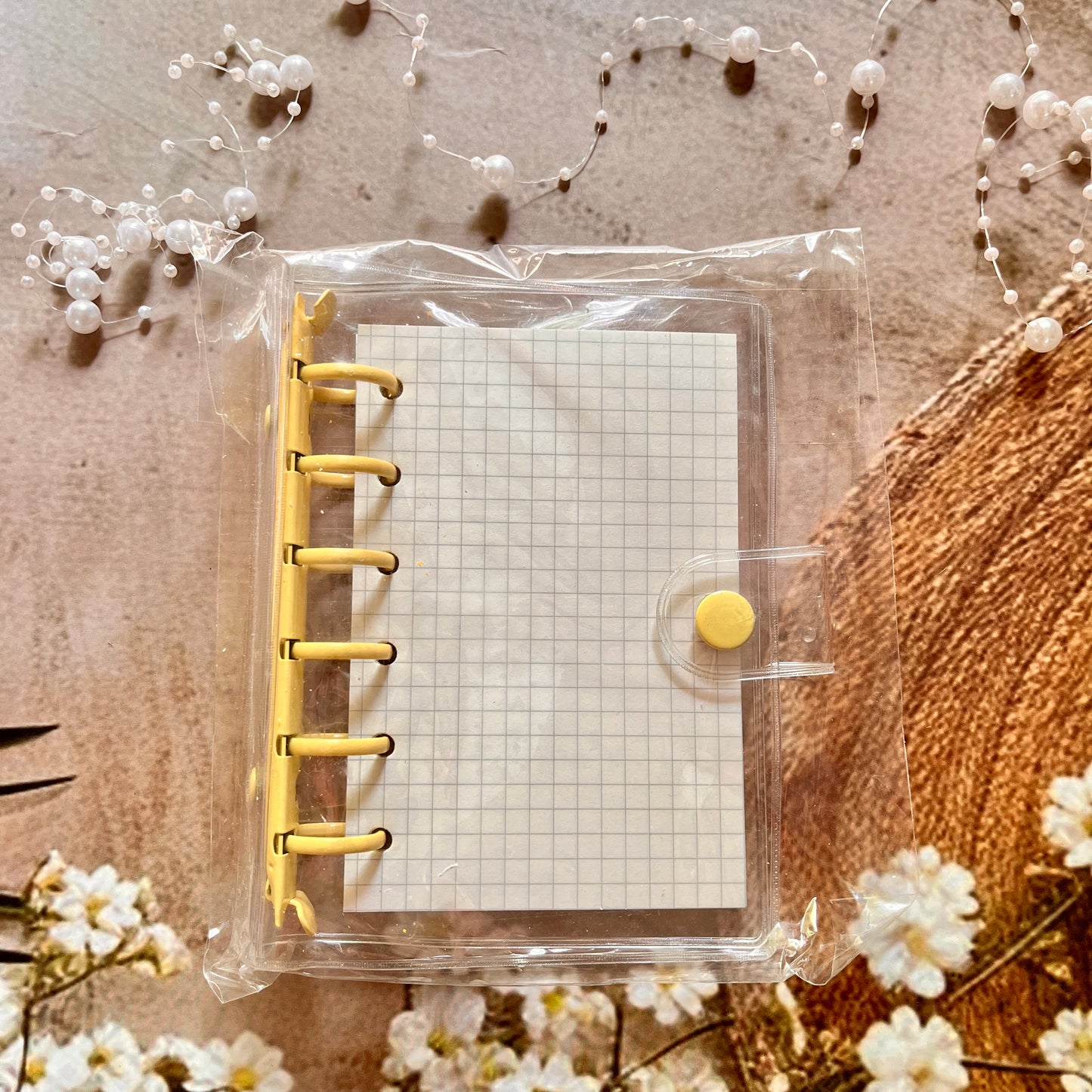 A7 Loose-Leaf Macaron Transparent 6-Hole Candy Color Notebook