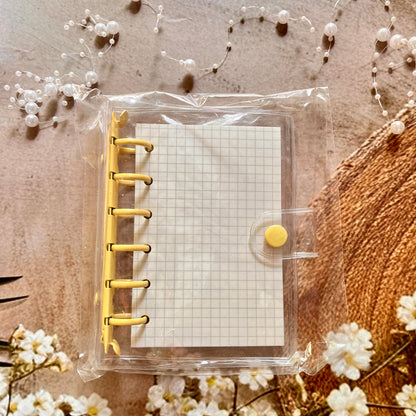 A7 Loose-Leaf Macaron Transparent 6-Hole Candy Color Notebook