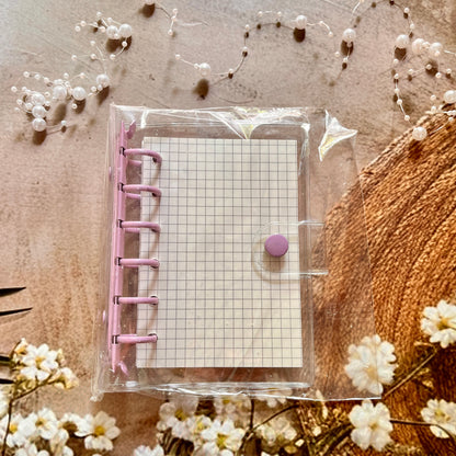 A7 Loose-Leaf Macaron Transparent 6-Hole Candy Color Notebook