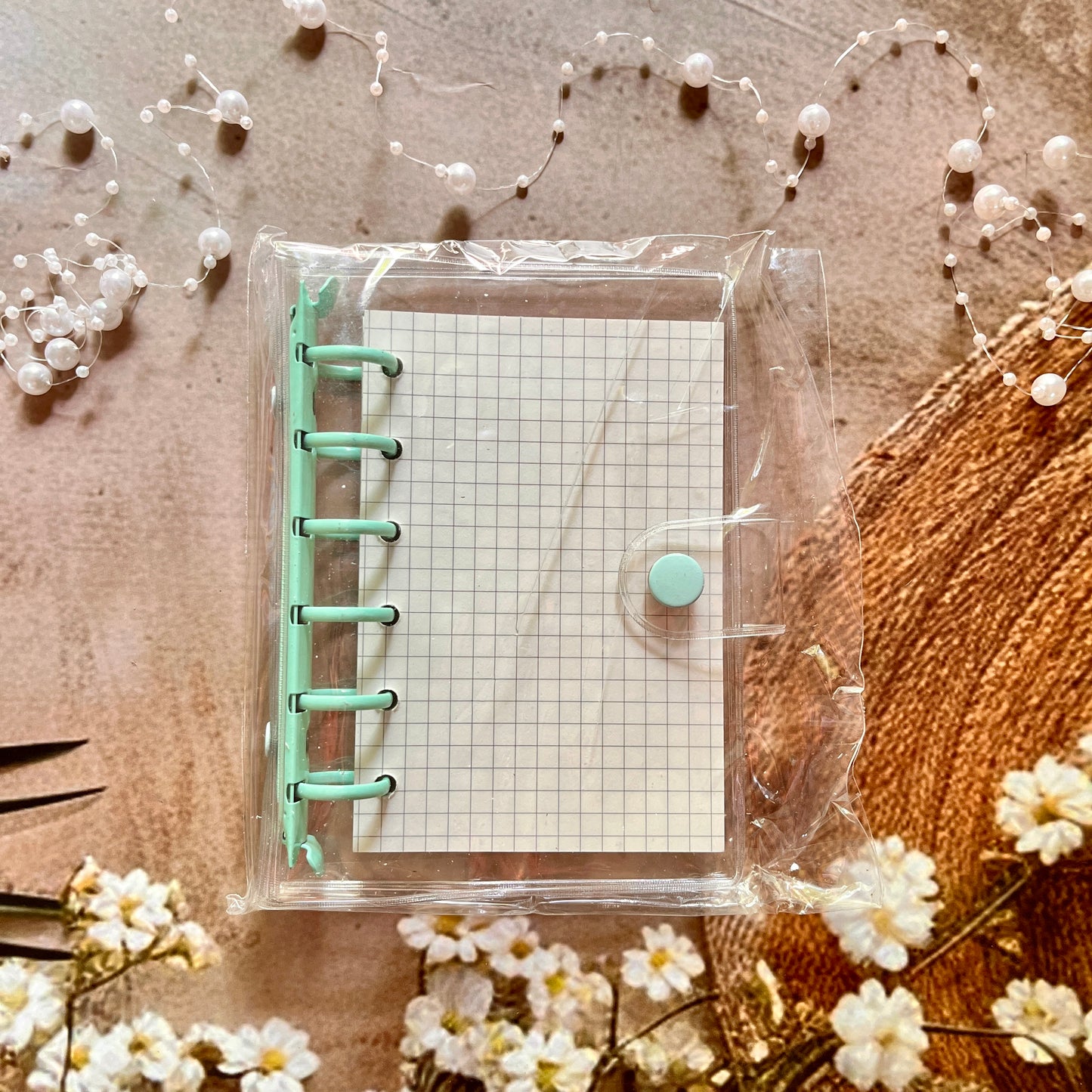 A7 Loose-Leaf Macaron Transparent 6-Hole Candy Color Notebook