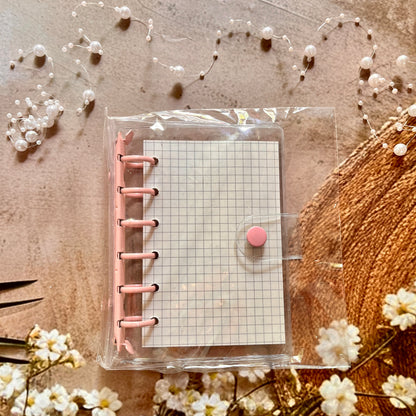 A7 Loose-Leaf Macaron Transparent 6-Hole Candy Color Notebook