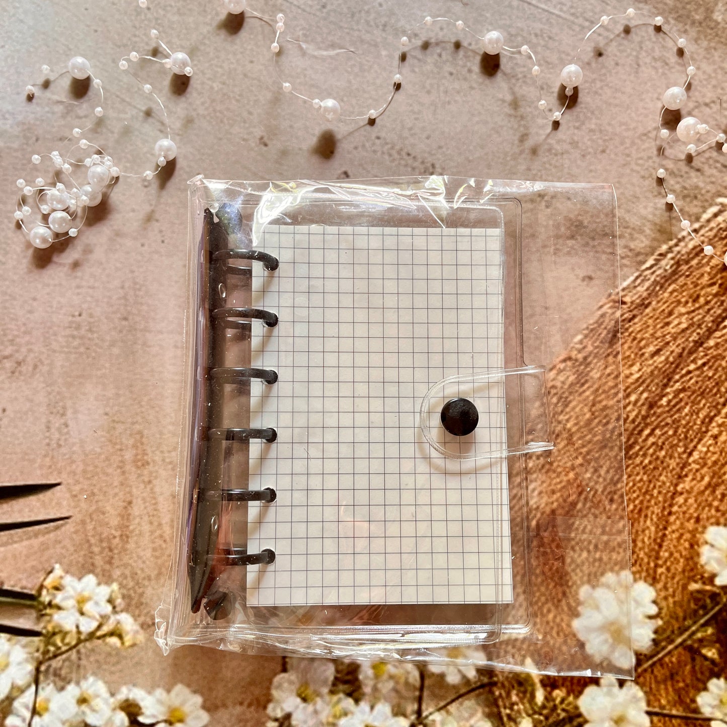 A7 Loose-Leaf Macaron Transparent 6-Hole Candy Color Notebook