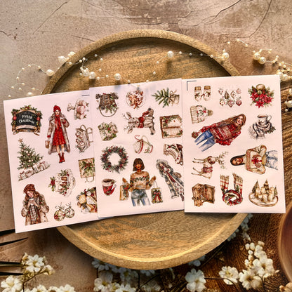 3 Sheets Festival City Christmas Party Sticker Sheets