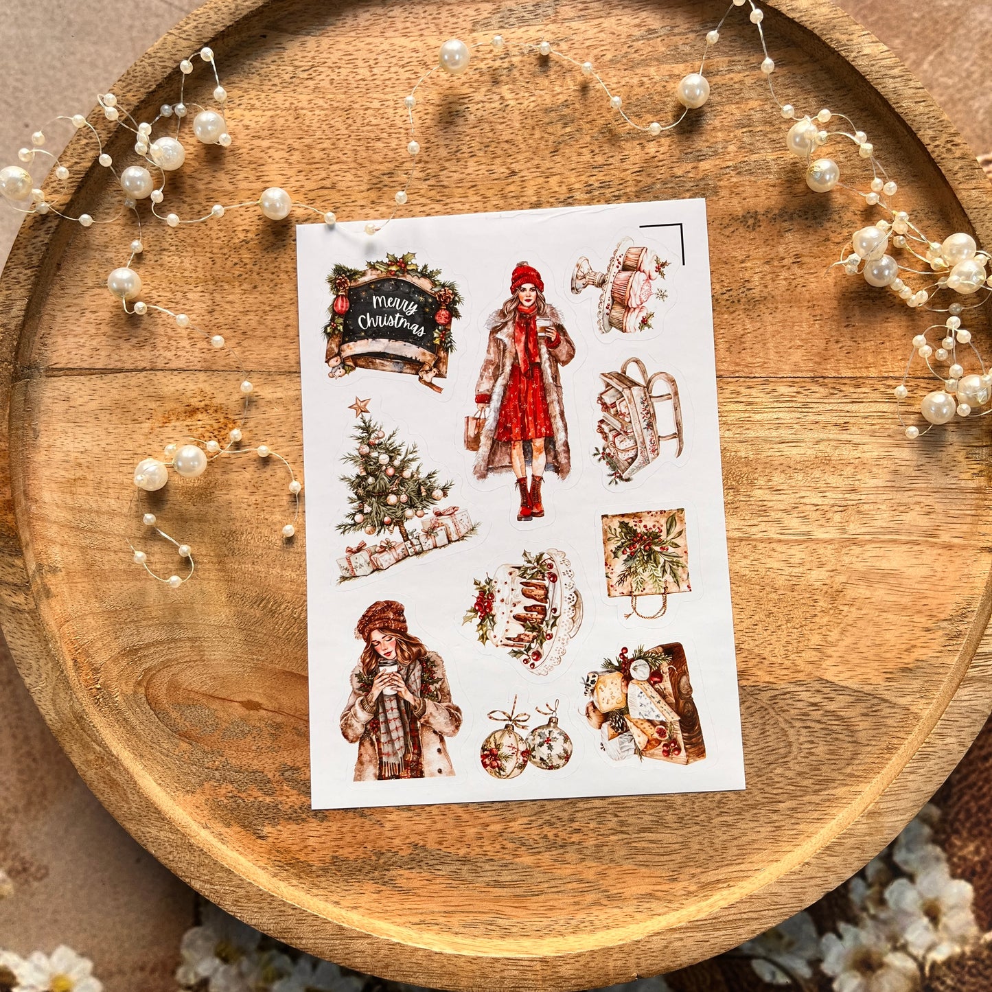 3 Sheets Festival City Christmas Party Sticker Sheets