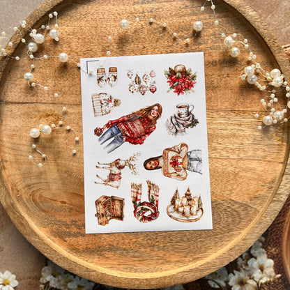 3 Sheets Festival City Christmas Party Sticker Sheets