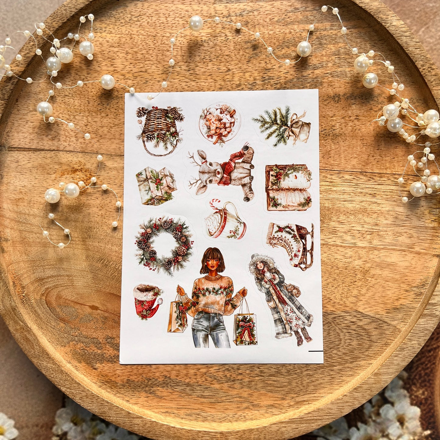 3 Sheets Festival City Christmas Party Sticker Sheets