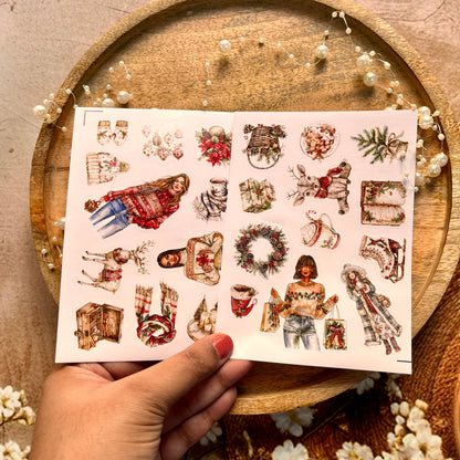 3 Sheets Festival City Christmas Party Sticker Sheets