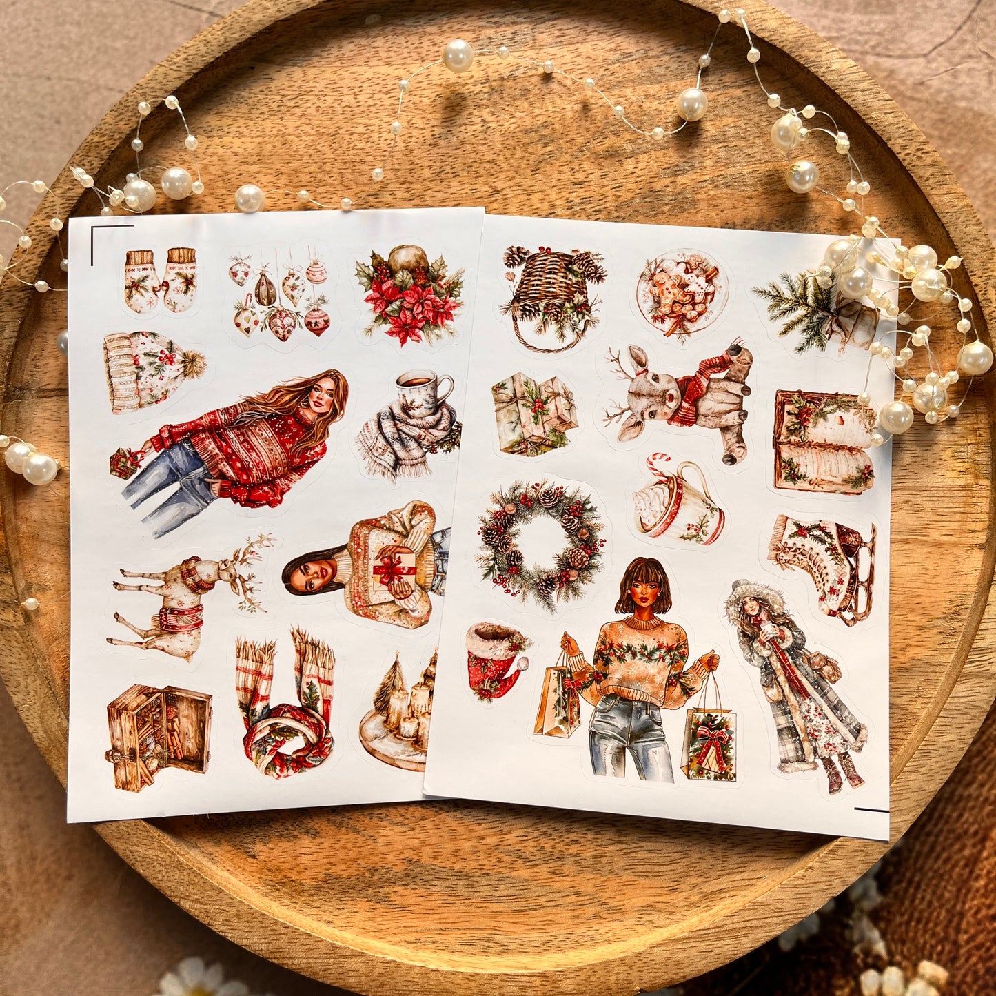 3 Sheets Festival City Christmas Party Sticker Sheets