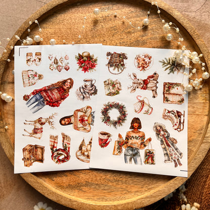 3 Sheets Festival City Christmas Party Sticker Sheets