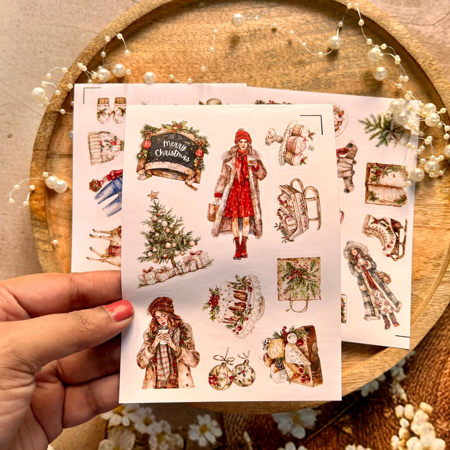 3 Sheets Festival City Christmas Party Sticker Sheets