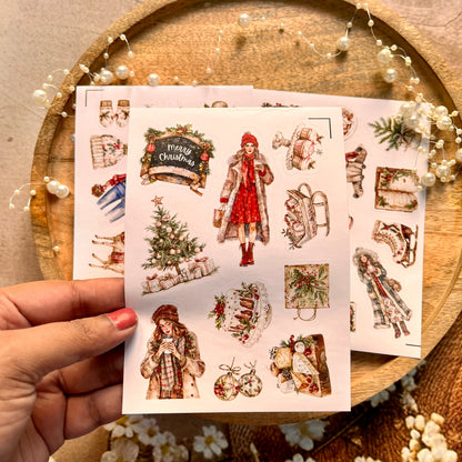 3 Sheets Festival City Christmas Party Sticker Sheets
