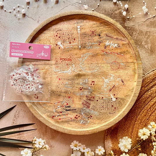 20 Pcs White Night Star Array Series Fresh DIY Decorative Stickers