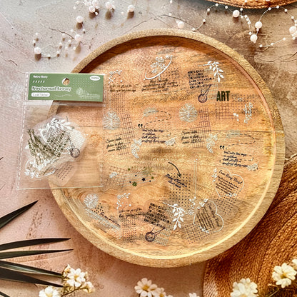 20 Pcs White Night Star Array Series Fresh DIY Decorative Stickers