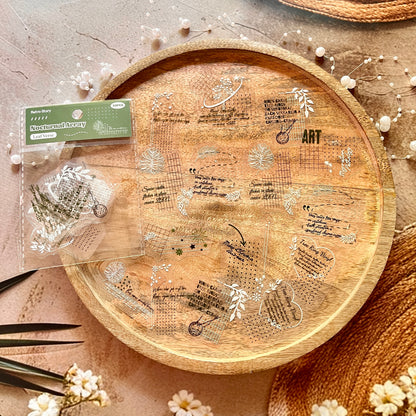 20 Pcs White Night Star Array Series Fresh DIY Decorative Stickers