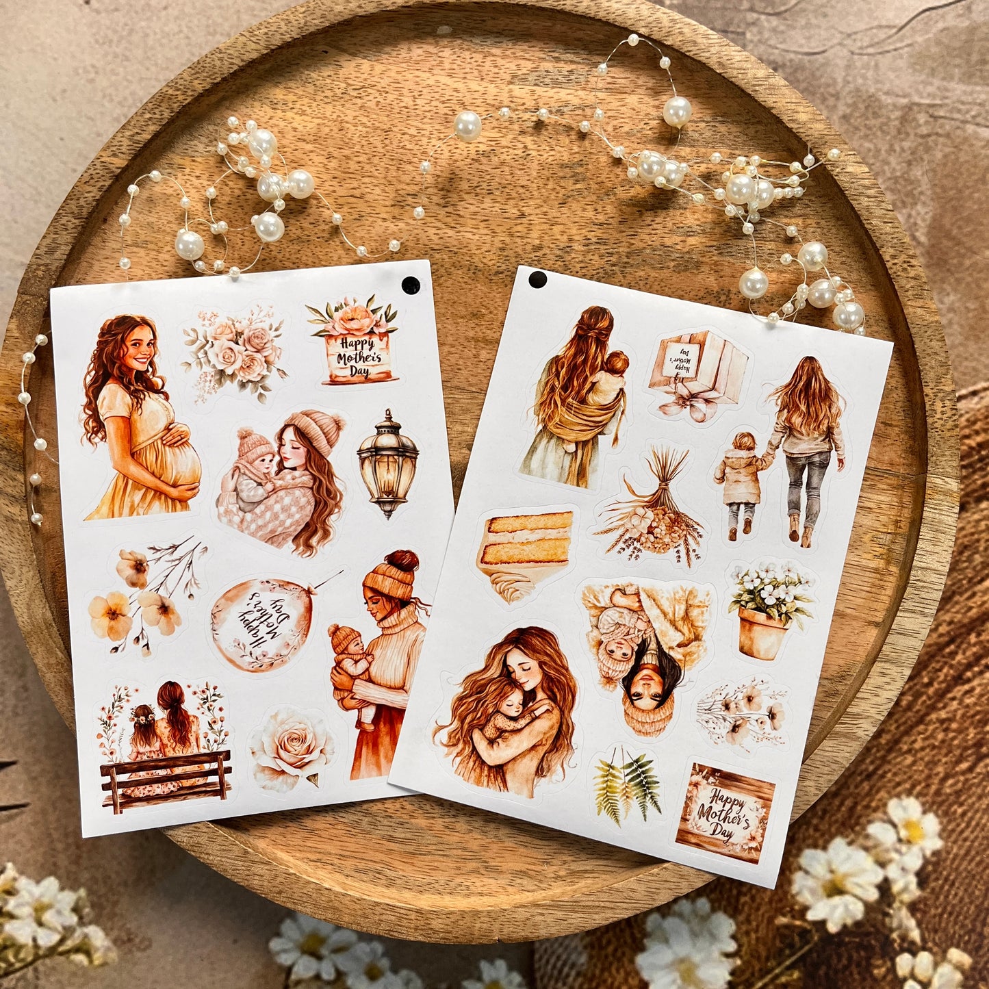 3 Sheets a Letter to My Mother Deco Die-cut Sticker Sheets