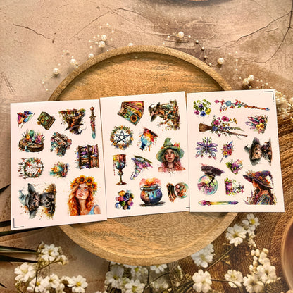 3 Sheets Magical Spring and Summer Sticker Sheets