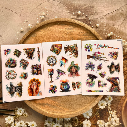 3 Sheets Magical Spring and Summer Sticker Sheets