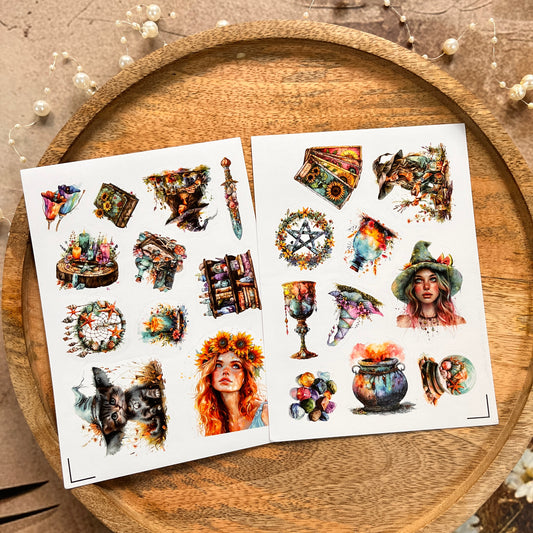 3 Sheets Magical Spring and Summer Sticker Sheets