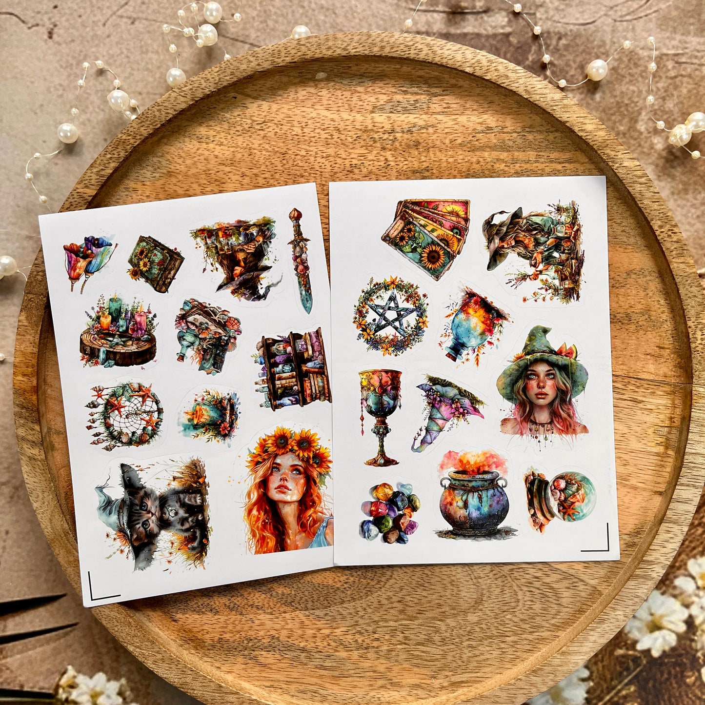 3 Sheets Magical Spring and Summer Sticker Sheets