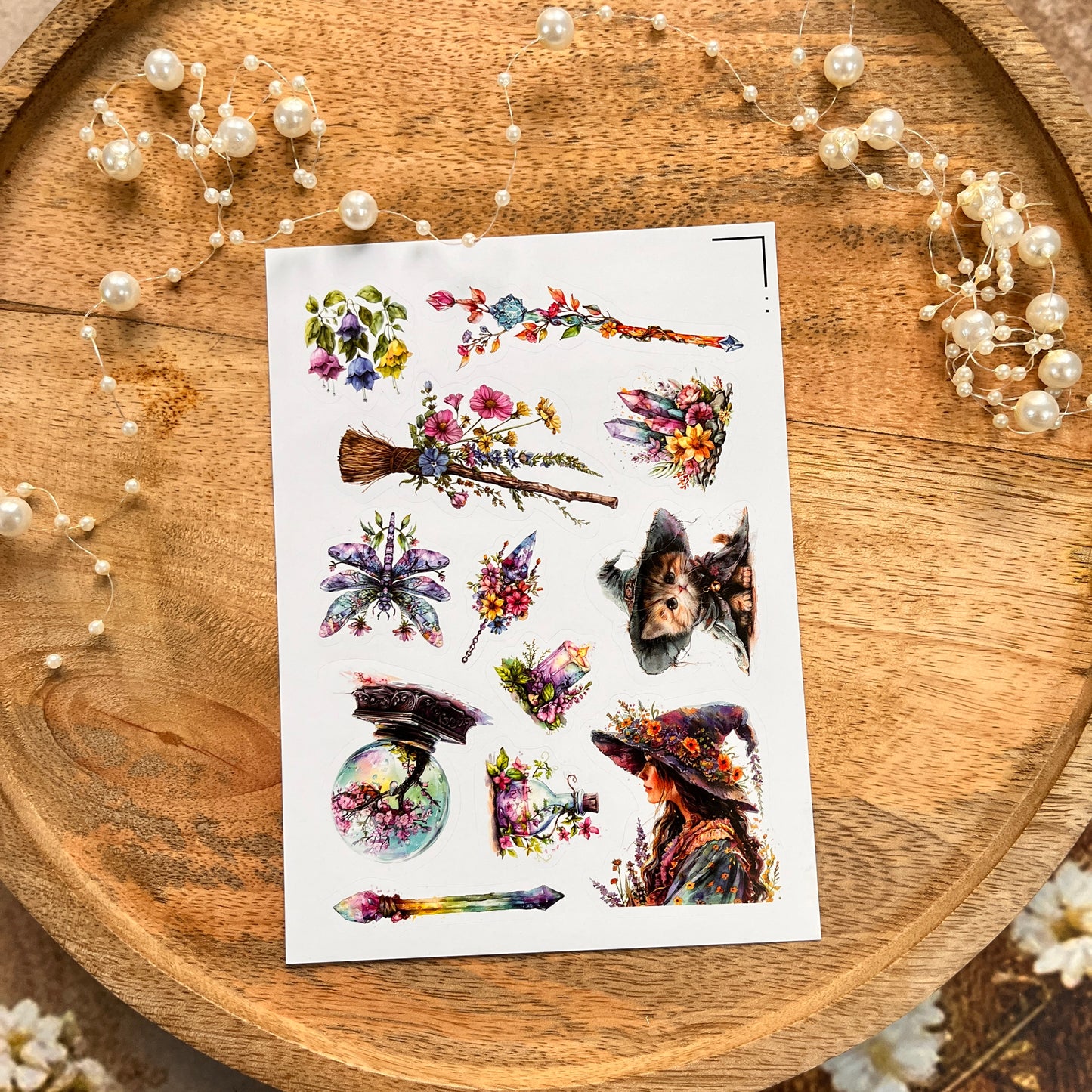 3 Sheets Magical Spring and Summer Sticker Sheets